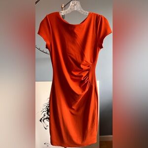 Elegant Morgan Wood Burnt Orange Dress